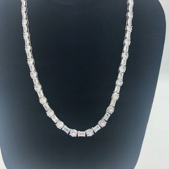 63ct Multi-Stone Tennis Necklace - Picture 5 of 14